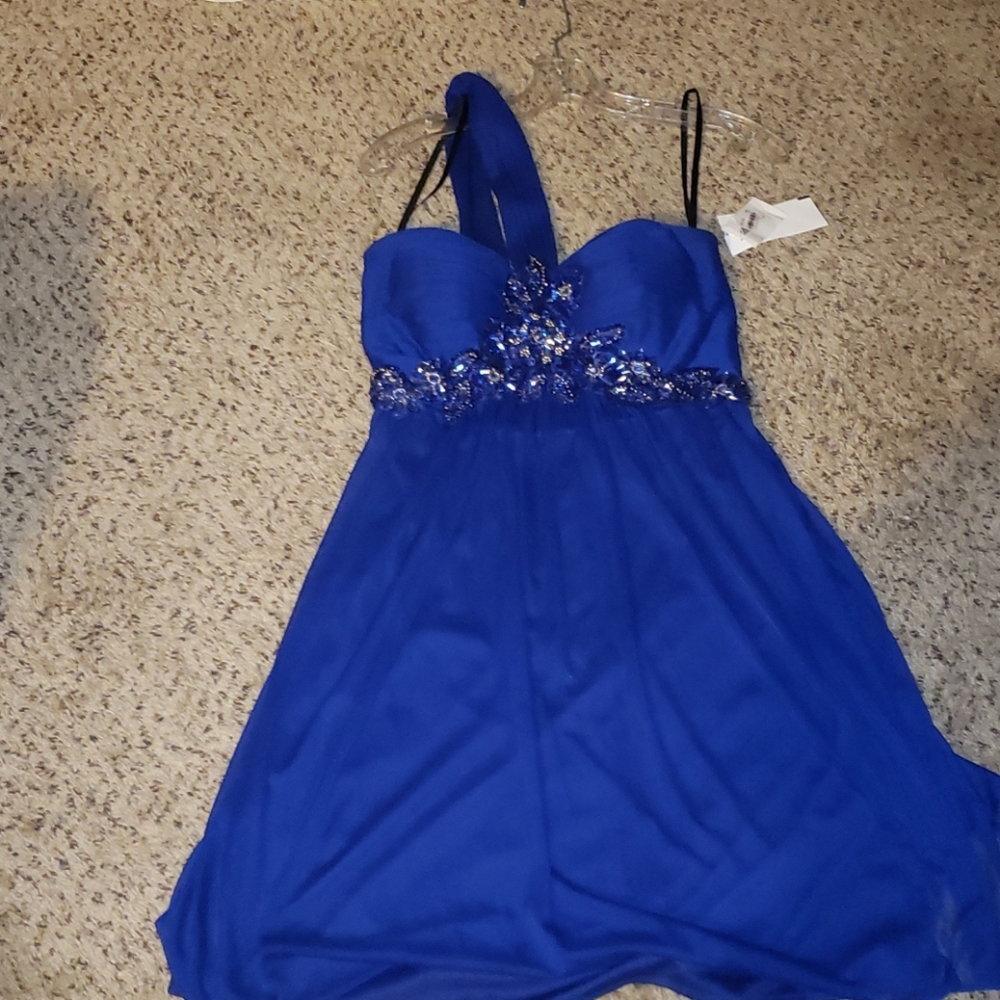 Royal blue going out dress
